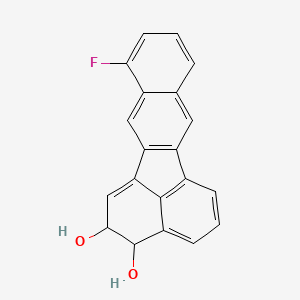 molecular formula C20H13FO2 B14286398 8-Fluoro-4,5-dihydrobenzo(k)fluoranthene-4,5-diol CAS No. 116208-77-6