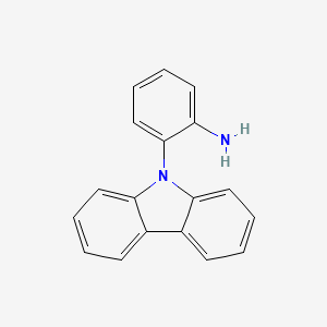molecular formula C18H14N2 B1428640 2-(Carbazol-9-yl)aniline CAS No. 101716-43-2