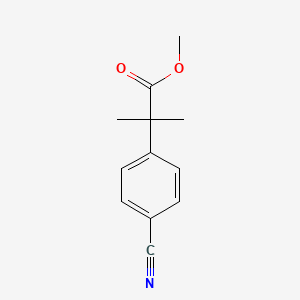 molecular formula C12H13NO2 B1428647 2-(4-氰基苯基)-2-甲基丙酸甲酯 CAS No. 444807-47-0