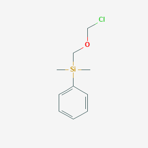 molecular formula C10H15ClOSi B14286485 [(Chloromethoxy)methyl](dimethyl)phenylsilane CAS No. 128784-94-1