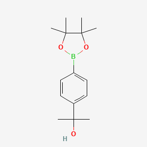 molecular formula C15H23BO3 B1428649 2-(4-(4,4,5,5-四甲基-1,3,2-二氧杂硼烷-2-基)苯基)丙-2-醇 CAS No. 917397-93-4
