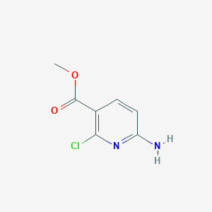 molecular formula C7H7ClN2O2 B1428653 6-氨基-2-氯尼古丁酸甲酯 CAS No. 1004294-64-7