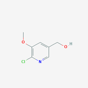 molecular formula C7H8ClNO2 B1428655 (6-氯-5-甲氧基吡啶-3-基)甲醇 CAS No. 915107-47-0