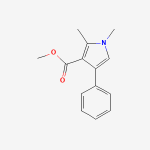 1H-Pyrrole-3-carboxylic acid, 1,2-dimethyl-4-phenyl-, methyl ester