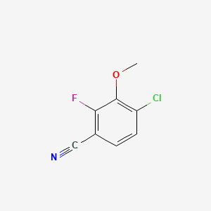 molecular formula C8H5ClFNO B1428657 4-氯-2-氟-3-甲氧基苯甲腈 CAS No. 1126320-68-0