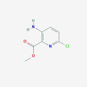 molecular formula C7H7ClN2O2 B1428658 3-氨基-6-氯吡啶甲酸甲酯 CAS No. 866807-26-3
