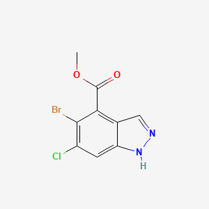 B1428659 Methyl 5-bromo-6-chloro-1H-indazole-4-carboxylate CAS No. 1037841-34-1