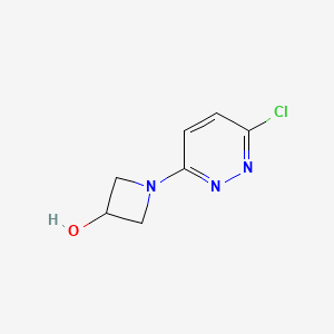 molecular formula C7H8ClN3O B1428670 1-(6-氯吡哒嗪-3-基)氮杂环-3-醇 CAS No. 1020658-48-3