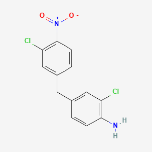 2-Chloro-4-((3-chloro-4-nitrophenyl)methyl)aniline