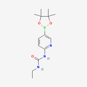 molecular formula C14H22BN3O3 B1428677 6-(3-乙基脲基)吡啶-3-硼酸频哪醇酯 CAS No. 1031431-96-5