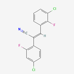 (Z)-3-(3-Chloro-2-fluorophenyl)-2-(4-chloro-2-fluorophenyl)-2-propenenitrile