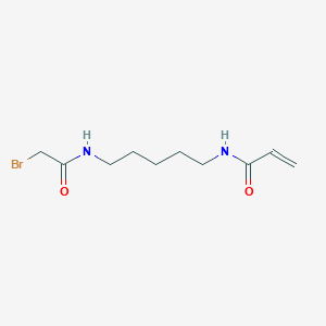 molecular formula C10H17BrN2O2 B1428686 N-[5-(2-Bromoacetamido)pentyl]prop-2-enamide CAS No. 859161-71-0