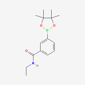 molecular formula C15H22BNO3 B1428692 N-乙基-3-(4,4,5,5-四甲基-1,3,2-二氧杂硼环-2-基)苯甲酰胺 CAS No. 943911-67-9