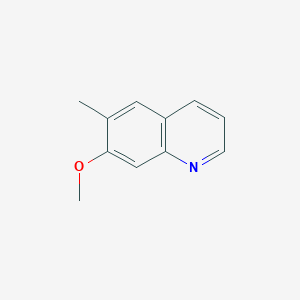 molecular formula C11H11NO B1428694 7-甲氧基-6-甲基喹啉 CAS No. 97581-31-2
