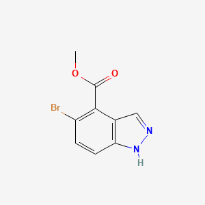 molecular formula C9H7BrN2O2 B1428695 Methyl 5-bromo-1H-indazole-4-carboxylate CAS No. 1037840-79-1