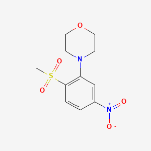 molecular formula C11H14N2O5S B1428699 1-甲磺酰基-2-吗啉代-4-硝基苯 CAS No. 1194974-72-5