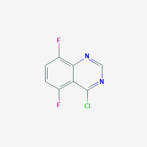 molecular formula C8H3ClF2N2 B1428701 4-氯-5,8-二氟喹唑啉 CAS No. 1210071-65-0
