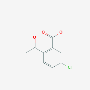 molecular formula C10H9ClO3 B1428702 2-乙酰-5-氯苯甲酸甲酯 CAS No. 1210474-89-7