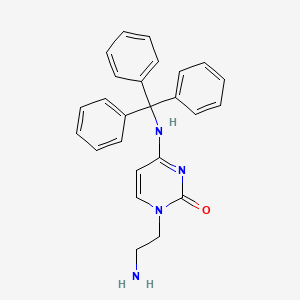 1-(2-Aminoethyl)-4-(tritylamino)pyrimidin-2-one