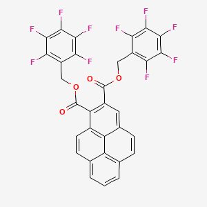 Bis[(pentafluorophenyl)methyl] pyrene-1,2-dicarboxylate