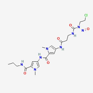 molecular formula C21H29ClN8O5 B14287245 Cenu-lex-2 CAS No. 127794-31-4