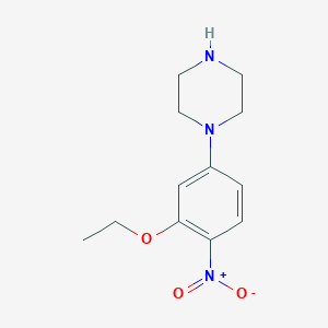 B1428747 1-(3-Ethoxy-4-nitrophenyl)piperazine CAS No. 1089280-28-3