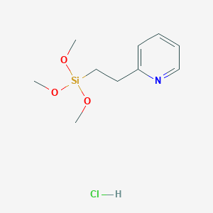 Trimethoxy(2-pyridin-2-ylethyl)silane;hydrochloride