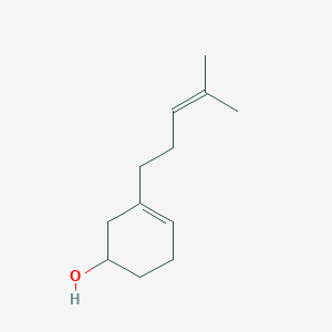 molecular formula C12H20O B14287487 3-(4-Methylpent-3-en-1-yl)cyclohex-3-en-1-ol CAS No. 143620-50-2