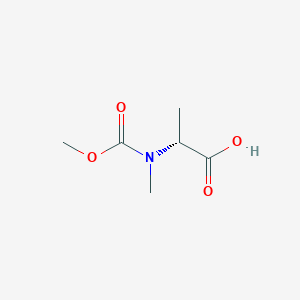 molecular formula C6H11NO4 B1428749 (2R)-2-[(甲氧羰基)(甲基)氨基]丙酸 CAS No. 1085528-20-6