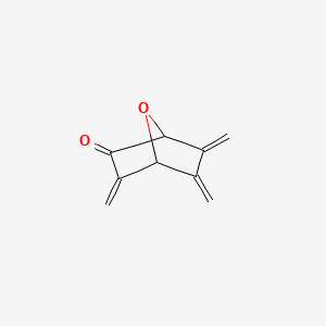 molecular formula C9H8O2 B14287498 7-Oxabicyclo(2.2.1)heptanone, 3,5,6-trimethylidene- CAS No. 127750-96-3