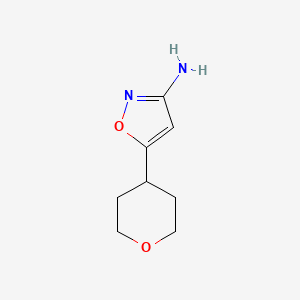 B1428750 5-(Oxan-4-yl)-1,2-oxazol-3-amine CAS No. 1229454-64-1