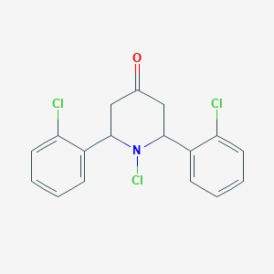 1-Chloro-2,6-bis(2-chlorophenyl)piperidin-4-one