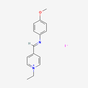 1-Ethyl-4-{(E)-[(4-methoxyphenyl)imino]methyl}pyridin-1-ium iodide