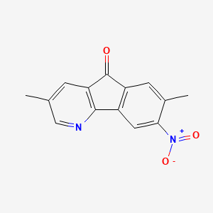 3,7-Dimethyl-8-nitro-5H-indeno[1,2-B]pyridin-5-one