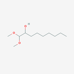 molecular formula C11H24O3 B14287523 2-Nonanol, 1,1-dimethoxy- CAS No. 115672-03-2