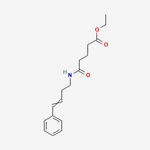 molecular formula C17H23NO3 B14287528 Ethyl 5-oxo-5-[(4-phenylbut-3-en-1-yl)amino]pentanoate CAS No. 125630-39-9