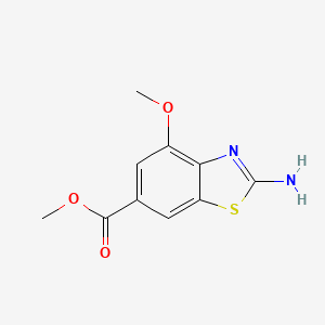 B1428753 Methyl 2-amino-4-methoxybenzo[d]thiazole-6-carboxylate CAS No. 955886-84-7