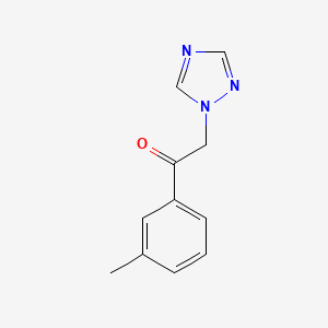 molecular formula C11H11N3O B14287541 1-(3-Methylphenyl)-2-(1H-1,2,4-triazol-1-yl)ethan-1-one CAS No. 114371-31-2