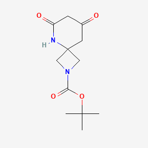 molecular formula C12H18N2O4 B1428755 Tert-butyl 6,8-dioxo-2,5-diazaspiro[3.5]nonane-2-carboxylate CAS No. 1105662-95-0