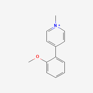 molecular formula C13H14NO+ B14287552 4-(2-Methoxyphenyl)-1-methylpyridin-1-ium CAS No. 122268-82-0