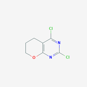 B1428759 2,4-dichloro-6,7-dihydro-5H-pyrano[2,3-d]pyrimidine CAS No. 1260088-95-6