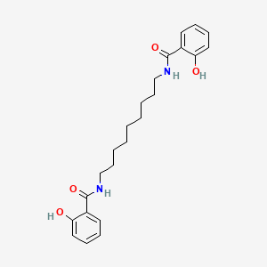 molecular formula C23H30N2O4 B14287593 Benzamide, N,N'-1,9-nonanediylbis(2-hydroxy- CAS No. 129944-87-2