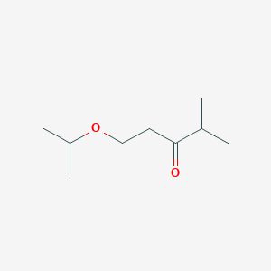 molecular formula C9H18O2 B1428761 4-Methyl-1-(propan-2-yloxy)pentan-3-one CAS No. 1250322-96-3