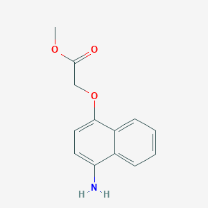 molecular formula C13H13NO3 B1428764 Methyl 2-[(4-aminonaphthalen-1-yl)oxy]acetate CAS No. 874133-47-8