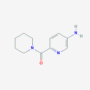 molecular formula C11H15N3O B1428770 6-(Piperidine-1-carbonyl)pyridin-3-amine CAS No. 1301214-66-3