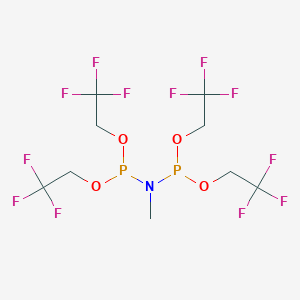 Imidodiphosphorous acid, methyl-, tetrakis(2,2,2-trifluoroethyl) ester