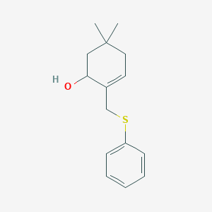 5,5-Dimethyl-2-[(phenylsulfanyl)methyl]cyclohex-2-en-1-ol