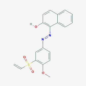 1-{2-[3-(Ethenesulfonyl)-4-methoxyphenyl]hydrazinylidene}naphthalen-2(1H)-one