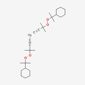 Bis{3-[(2-cyclohexylpropan-2-yl)peroxy]-3-methylbut-1-yn-1-yl}mercury