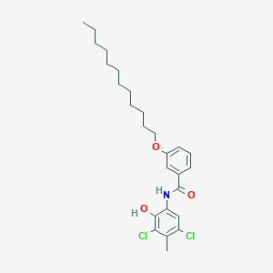 N-(3,5-Dichloro-2-hydroxy-4-methylphenyl)-3-(dodecyloxy)benzamide